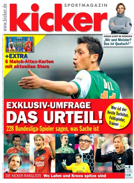 Kicker Sportmagazin (Germany) — 4 January 2010 #2