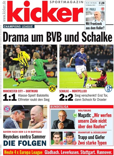 Kicker Sportmagazin (Germany) — 4 October 2012 #81