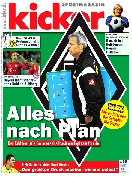Kicker Sportmagazin (Germany) – 5 December 2011 #98