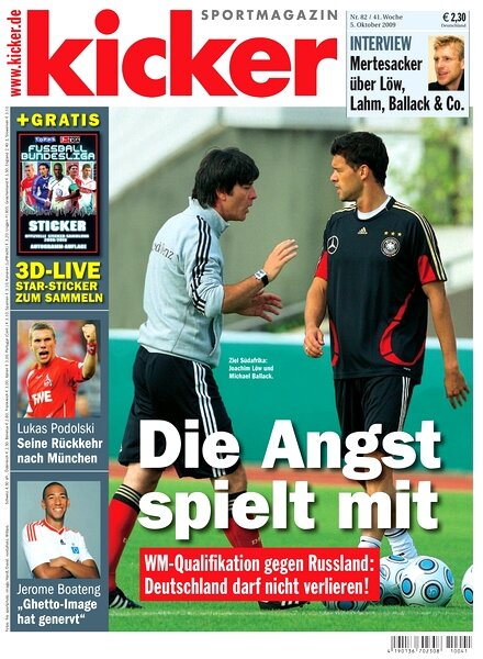 Kicker Sportmagazin (Germany) – 5 October 2009 #82
