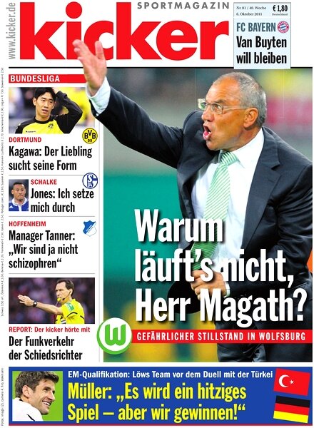 Kicker Sportmagazin (Germany) – 6 October 2011 #81