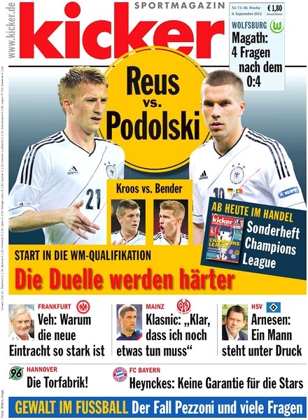 Kicker Sportmagazin (Germany) – 6 September 2012 #73