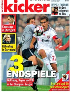 Kicker Sportmagazin (Germany) — 7 December 2009 #100