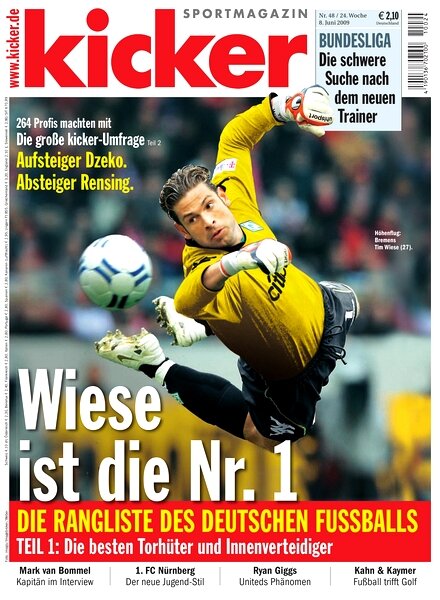 Kicker Sportmagazin (Germany) — 8 June 2009 #48