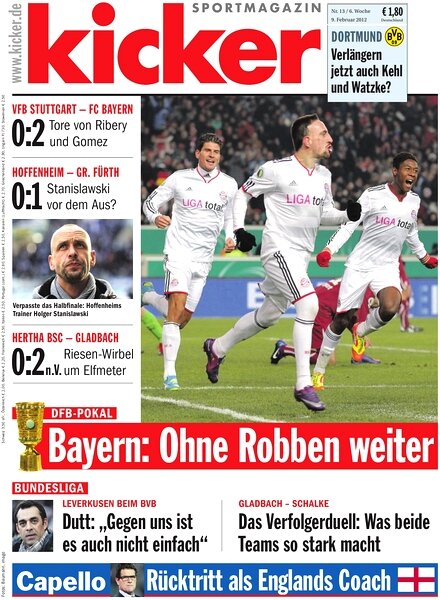 Kicker Sportmagazin (Germany) – 9 February 2012 #13