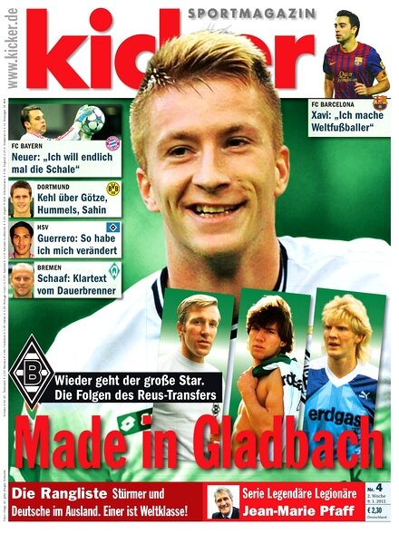 Kicker Sportmagazin (Germany) — 9 January 2012 #4