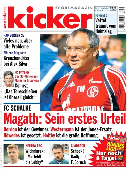 Kicker Sportmagazin (Germany) – 9 July 2009 #57