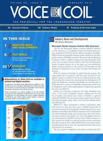 Voice Coil – February 2010
