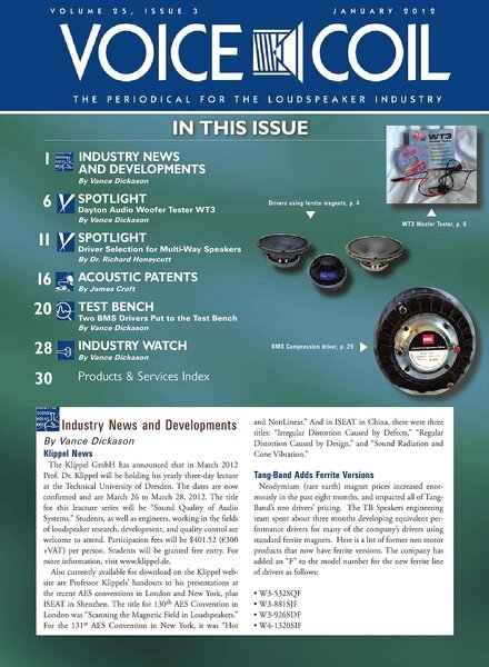 Voice Coil – January 2012