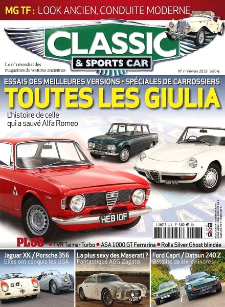 Classic & Sports Car (France) — February 2013