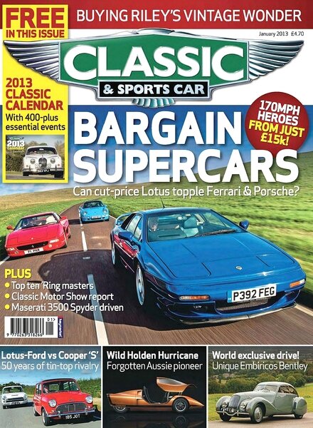 Classic & Sports Car — January 2013