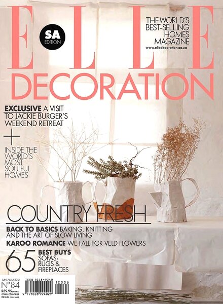 Elle Decoration (South Africa) – June-July 2012