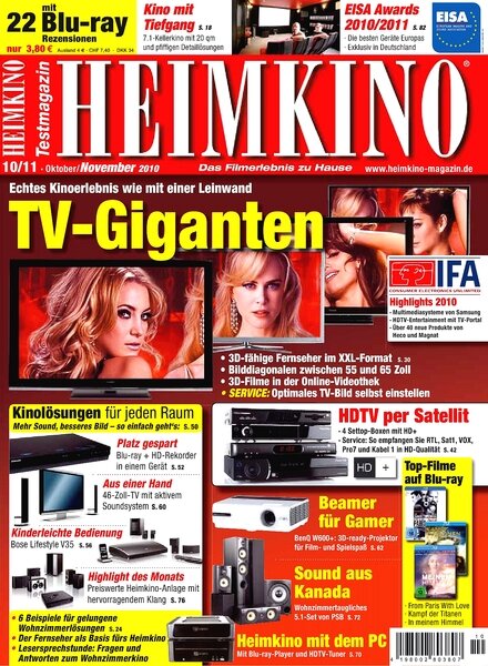 Heimkino (Germany) – October-November 2010