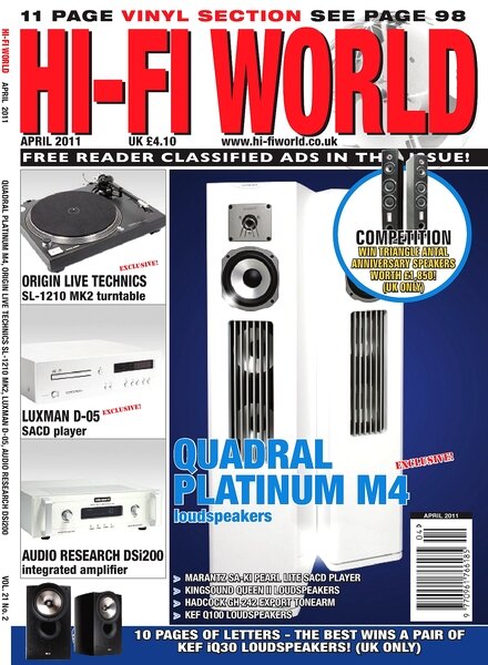 Hi-Fi World (UK) – April 2011