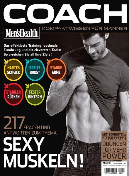 Mens Health Coach (Germany) — Sexy Muskeln — January 2010