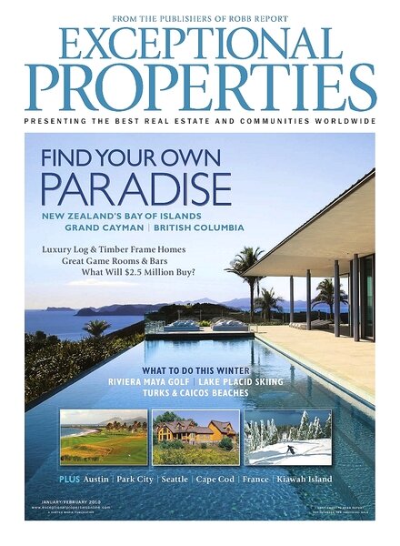 Robb Report Exceptional Properties — January-February 2010