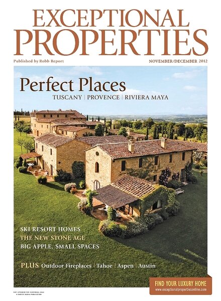 Robb Report Exceptional Properties — November-December 2012