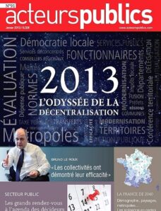 Acteurs Publics (France) — January 2013