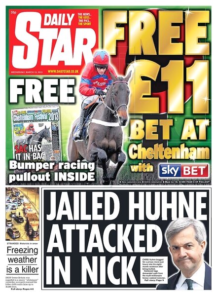 DAILY STAR — 13 Wednesday, March 2013