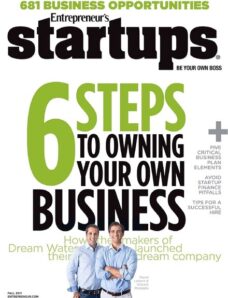 Entrepreneur’s StartUps — Fall 2011