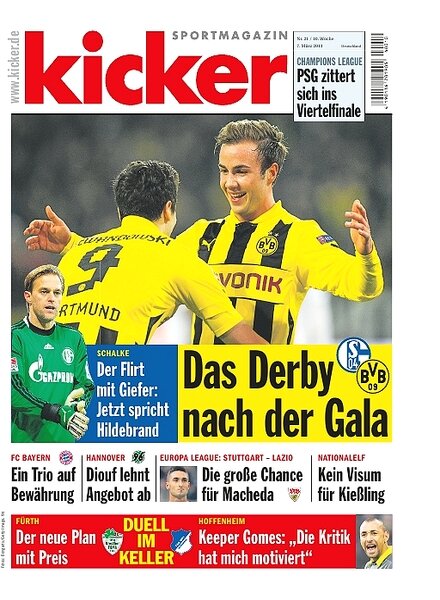 Kicker Sportagazin (Germany) — March 2013