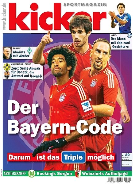 Kicker Sportmagazin (Germany) – 4 March 2013