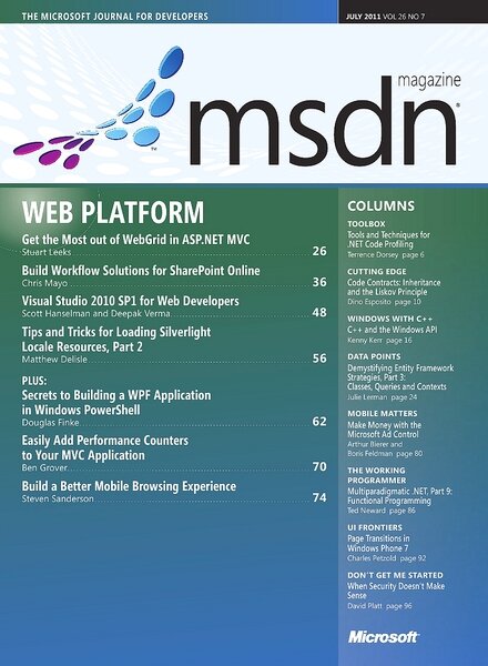 MSDN – July 2011