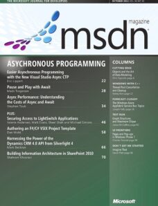 MSDN – October 2011