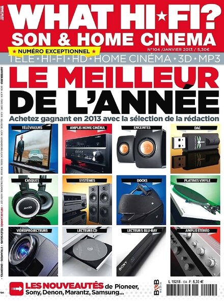 What Hi-Fi? Son & Home Cinema France — Janvier 2013