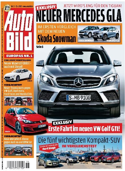 Auto Bild Magazin – 12 April 2013