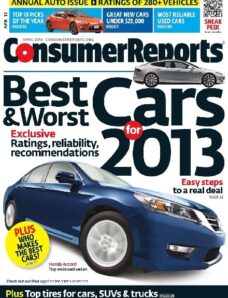 Consumer Reports – April 2013