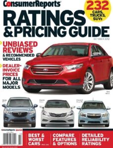 Consumer Reports Auto Ratings & Pricing Guide – October 2012