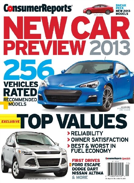 Consumer Reports — New Car Preview 2012