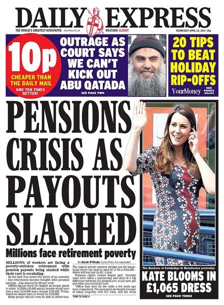 Daily Express – Wednesday, 24 April 2013