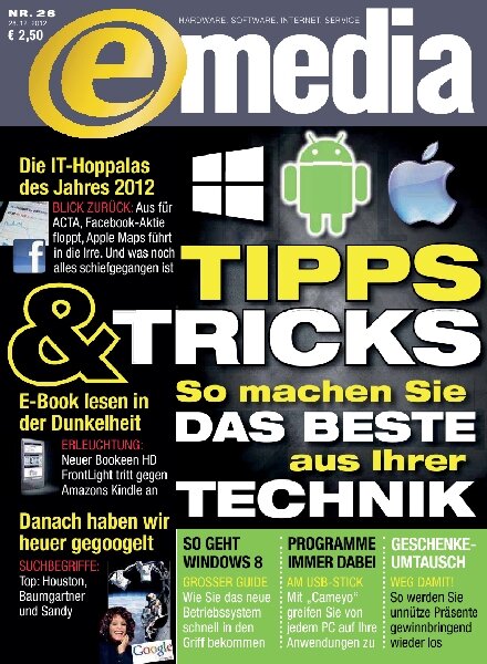 E-Media Computerzeitschrift — 28.12.2012