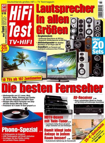 Hifi test TV Hifi Magazin – Mai-Juni 2013