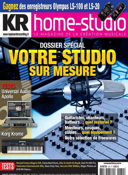 Keyboard Recording Home Studio 279 — Novembre 2012