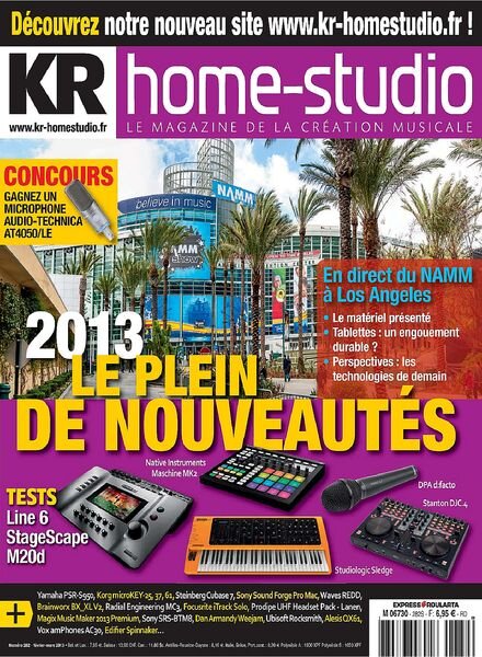 Keyboard Recording Home Studio 282 – Fevrier-Mars 2013