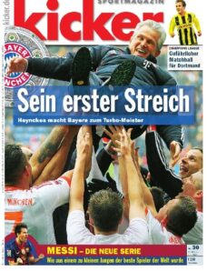 Kicker SportMagazin Germany — 8 April 2013