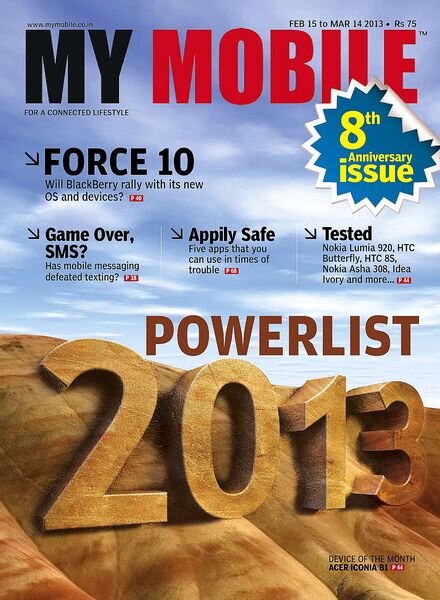 My Mobile – 15 February-14 March 2013