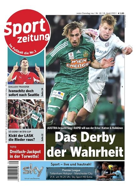 Sportzeitung – 16 April 2013