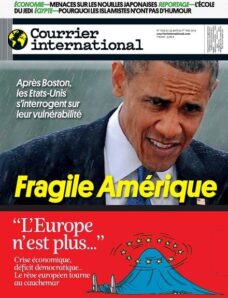 Courrier International – 25 Avril au 1er Mai 2013