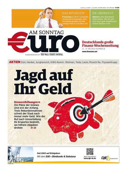 Euro am Sonntag – 11 Mai 2013