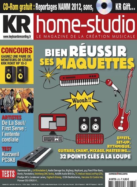 Keyboard Recording Home Studio 272 — Avril 2012