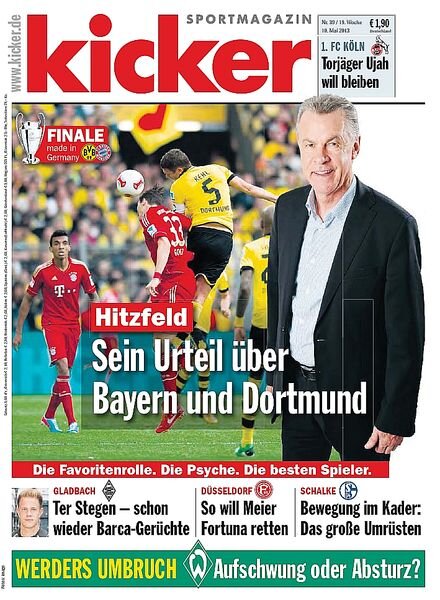 Kicker SporMagazin Germany — 10 Mai 2013