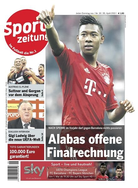 Sportzeitung – 30 April, 2013