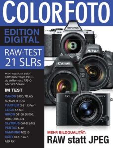 ColorFoto Digital 21 SLRs im RAW-Test