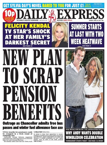 Daily Express – Monday, 24 June – 2013