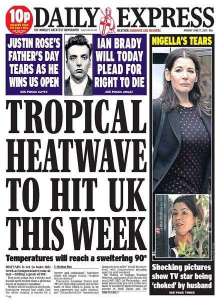 Daily Express – Monday. 17 June 2013