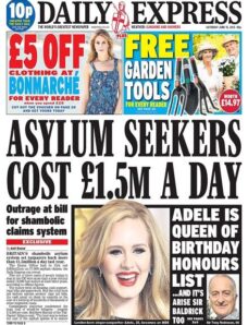 Daily Express – Saturday, 15 June 2013